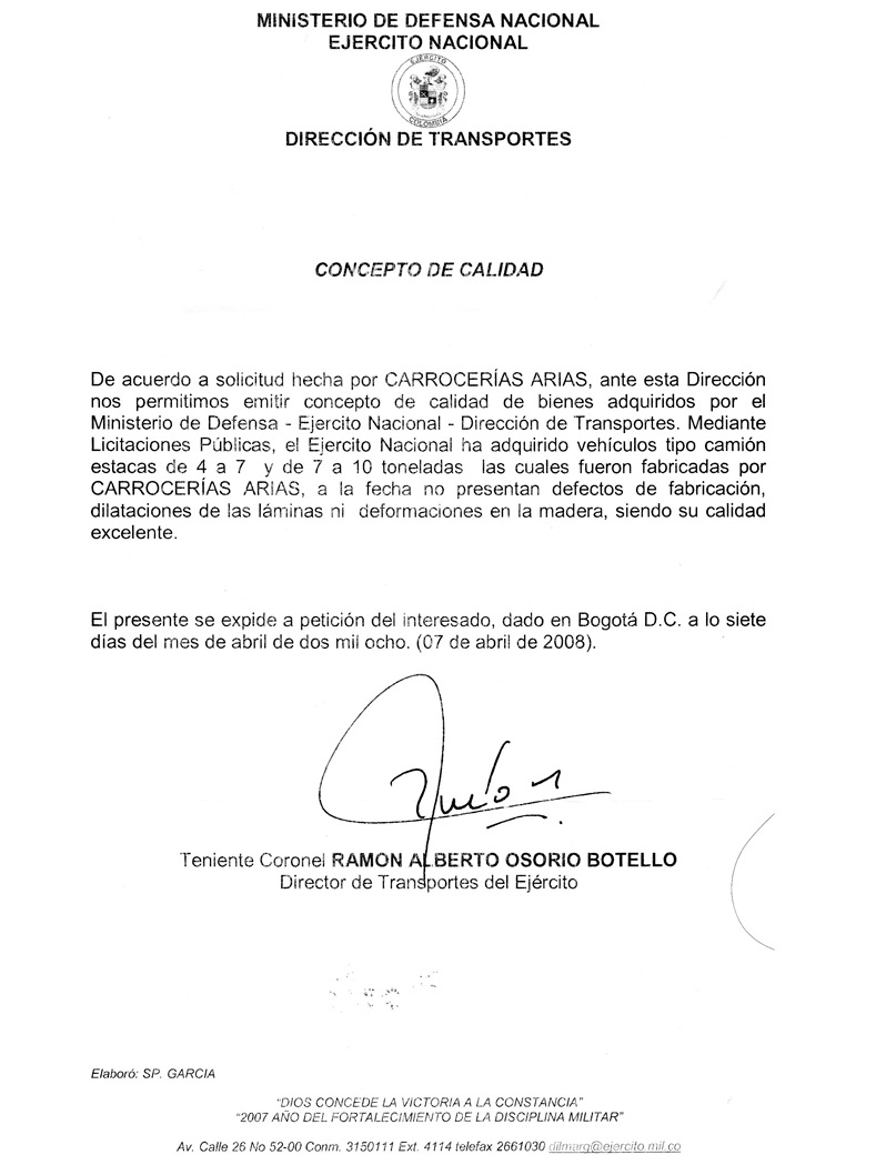 Ejercito nacional nissan #10